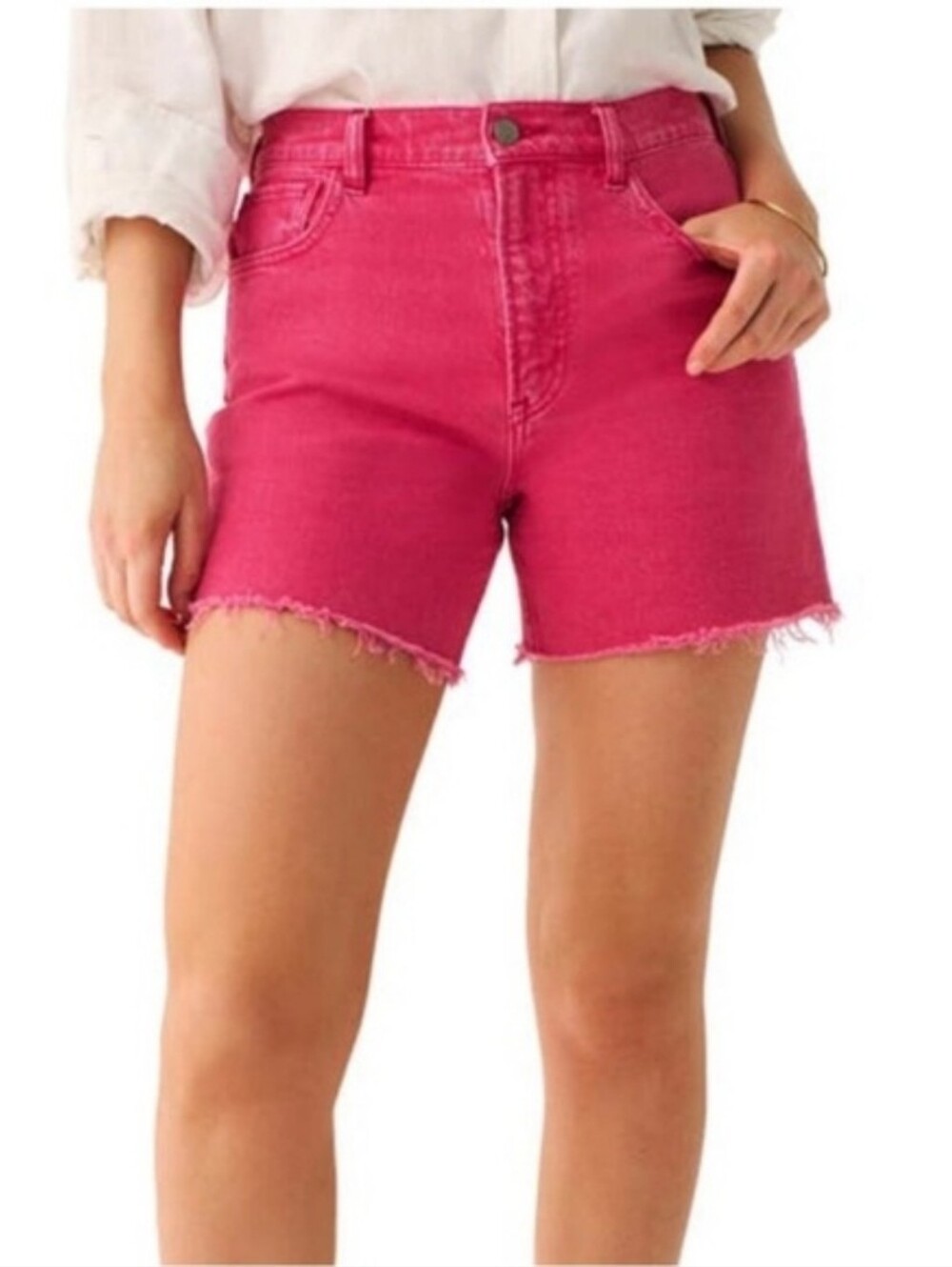 Faherty Women's 4 (27) Pink Sun Washed Denim Shorts